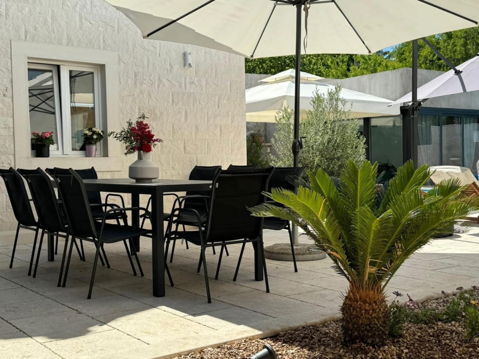 Villa Tm With Private Heated Pool, Poolhouse & Private Garage 밀나 외부 사진